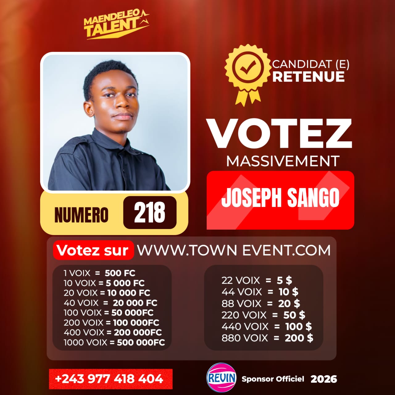 Photo du candidat