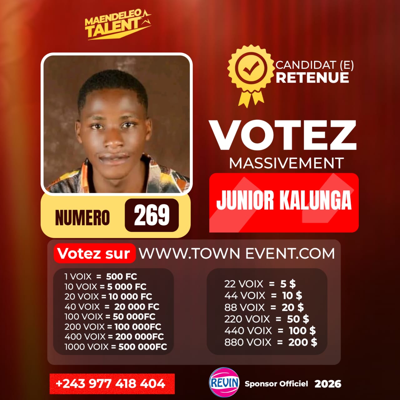 Photo du candidat