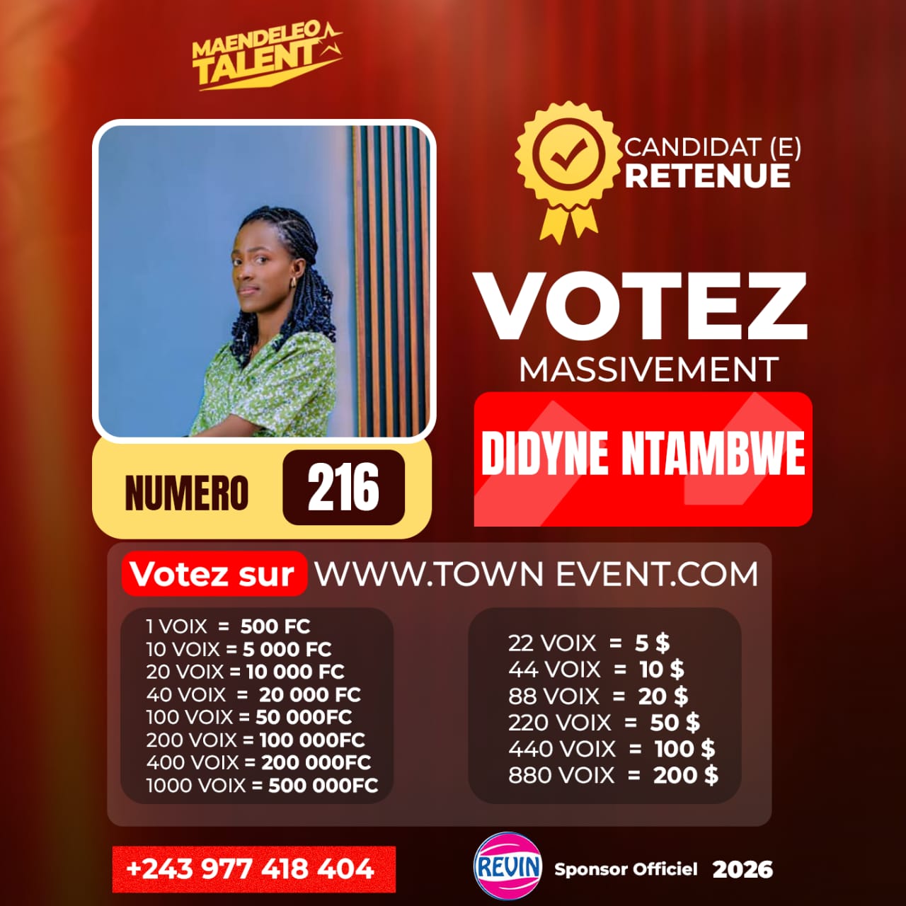 Photo du candidat